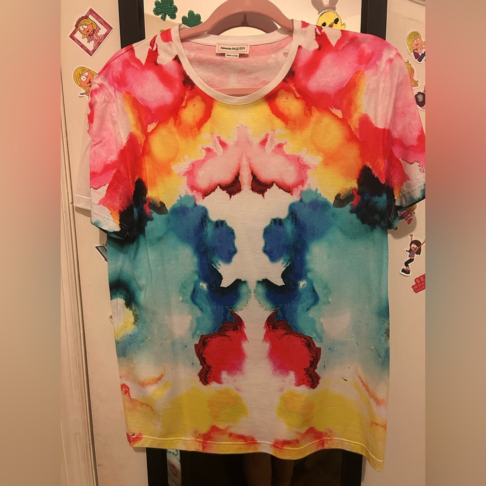 Alexander McQueen Colorful Tie-Dye T-Shirt